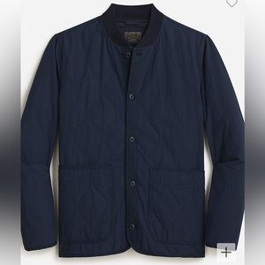 J. Crew Onion-quilted insulated bomber jacket men’s - navy